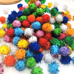 (52) Непрозрачная лаванда Ручной работы поделок кукла ремесло Pom Pom Pom Pom пряжи шарики, с металлического корда, разноцветные, 1.5 см, около 1000 шт / упаковка