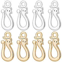 (52) Непрозрачная лаванда 20 шт. 2 цвета латунные подвески, очарование змеи, разноцветные, 15x6.5x1.5 мм, отверстие : 1.4 мм, 10 шт / цвет