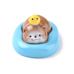 Перу Плавающие фигурки из смоляной выдры, для домашнего украшения рабочего стола, Перу, 31x42x23 мм