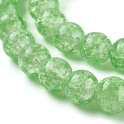 Темный Морско-зеленый Нити шарик хруст стекла, круглые, темно-зеленый, 10~10.5 мм, отверстие : 1.5 мм, около 38~39 шт / нитка, 14.56 дюйм ~ 15.15 дюйм (37~38.5 см)