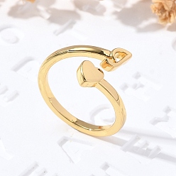 Letter H Латунные кольца-манжеты для женщин, буквы, Письмо ч, внутренний диаметр: 15.6 мм