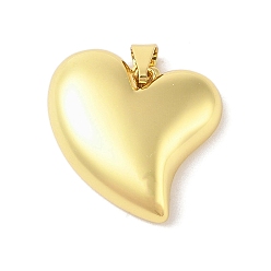 Настоящее золото 18K Стойки обшивки латунные подвески, без кадмия и без свинца, долговечный, сердце, реальный 18 k позолоченный, 28x26x7 мм, отверстие : 3 мм