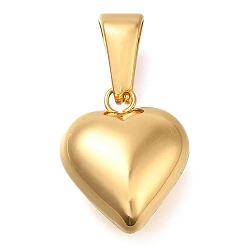 Золотой Ионное покрытие (ip) 304 подвески из нержавеющей стали, сердце прелести, золотые, 14.5x12x7 мм, отверстие : 7x3 мм