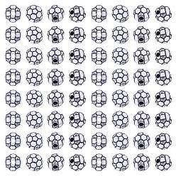 Белый 150 шт. Акриловые бусины в стиле ремесел, футбол, белые, 10x9.5 мм, отверстие : 2 мм
