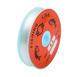 Clear Transparent Fishing Thread Nylon Wire, Clear, 0.3mm, about 109.36 yards(100m)/roll