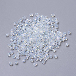 Azure Imitation 5301 Bicone Beads, Transparent Glass Faceted Beads, Azure, 4x3mm, Hole: 1mm, about 720pcs/bag