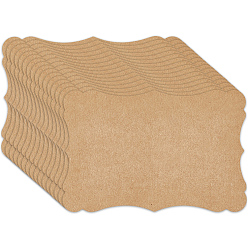 Светло-коричневый 50шт. бумажных заготовок для поздравительных открыток своими руками, прямоугольные, загар, 150~153x100~102x0.2 мм