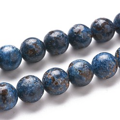 Grade A Natural Pegmatite Beads Strands, Round, Grade A, 10.5mm, Hole: 1mm, about 37pcs/strand, 15.35 inch(39cm)