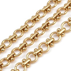 Золотой 304 кольцо из нержавеющей стали с круглыми звеньями цепи, несварные, ионное покрытие (ip), с катушкой, золотые, 8x1.5 мм