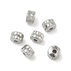 Нержавеющая Сталь Цвет 304 из нержавеющей стали бусы, цветок, цвет нержавеющей стали, 5x3 мм, отверстие : 1.4 мм