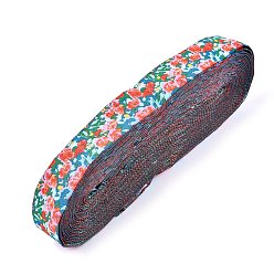 Разноцветный Жаккардовая лента, тирольская лента, Полиэфирная лента, для рукоделия шитье, домашний декор, цветочный узор, красочный, 7/8" (22 мм)