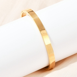 Золотой 201 браслеты из нержавеющей стали для женщин, золотые, 1/4 дюйм (0.6 см), внутренний диаметр: 2-3/8x2 дюйм (6x5 см)