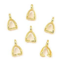 Золотой Ламелирование латуни, долговечный, золотые, 9.5x5.5x3 мм, отверстие : 1.6 мм, штифты : 0.7 мм