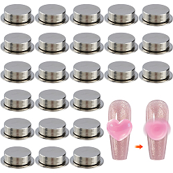 Stainless Steel Color 24Pcs High Carbon Chromium Bearing Steel Spin Axis, Flat Round, Stainless Steel Color, 10x3.5mm