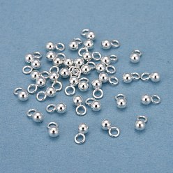 Серебро 201 кулон из нержавеющей стали, серебряные, 6x3 мм, отверстие : 1.5 мм