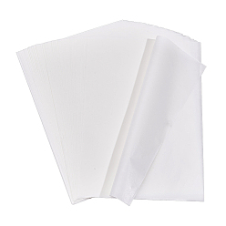 Белый Прямоугольная бумага для глажения, используемая для изготовления самодельных термобусин., белые, 300x200x0.01 мм