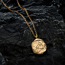 Близнецы Колье-цепочка из нержавеющей стали, Ожерелье с подвеской в виде созвездия из нержавеющей стали для женщин, Близнецы, 17-3/4 дюйм (45 см)