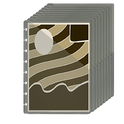 Gray 9Pcs PP Binder Business Card Sleeves, Refill Pages for Photocard Sleeves Rectangle, Gray, 219x158x1mm