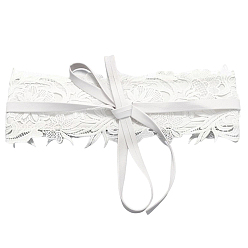 Белый Широкие цепочные ремни из искусственной кожи с цветочным кружевом, пояс со шнуровкой, старинный поясной ремень для рубашки, платья, пальто, белые, 695x115x3.5 мм