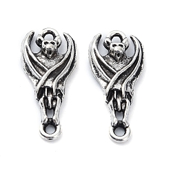 Bat Подвески из сплава в тибетском стиле , для Хэллоуина, без свинца и без кадмия, летучая мышь, 20x9x3 мм, отверстие : 1.4 мм, 1334 шт / 1000 г