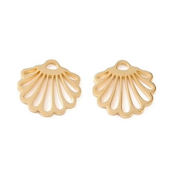 Настоящее золото 18K 201 подвески из нержавеющей стали, ручная полировка, оболочка pvd вакуумное покрытие, реальный 18 k позолоченный, 15x16x1.5 мм, отверстие : 2x3 мм