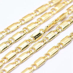 Золотой Латунные цепочки, пайки, без свинца, без никеля и без кадмия, долговечный, реальный 18 k позолоченный, 1.5 мм