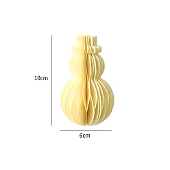 Снеговик Рождественские бумажные сотовые шары, подвесные украшения, для подвесных украшений на елку, снеговик, 100x85 мм