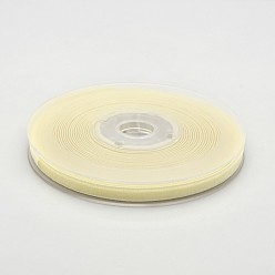 Лимонный шифон Полиэстер бархат лента для упаковки подарка и украшения празднества, лимонный шифон, 1/4 дюйм (7 мм), о 70yards / рулон (64 м / рулон)