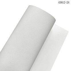 Белый Двухцветная искусственная кожа pu ткань, для поделок ремесел, прямоугольные, белые, 1350x300x1.7 мм