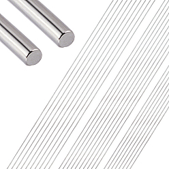 Нержавеющая Сталь Цвет 304 проволока из нержавеющей стали, круглые, цвет нержавеющей стали, 1.2 мм, 17 датчик, 401мм/шт.