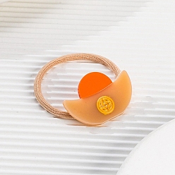 Оранжевый Yuanbao ацетат целлюлозы (смола) аксессуары для волос, для девочек или женщин, резинка для волос / резинки для волос, оранжевые, 80 мм
