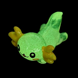 Персиковый Слойка Светящийся смоляной орнамент в виде дракона, Светящаяся в темноте минифигурка, украшение для дисплея мультяшного дракона, розовые, 15.5x23x25 мм