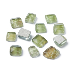 Зеленый лайм Мозаика неправильной формы, керамическая мозаика, для поделок своими руками украшения дома искусства, зеленый лайм, 11~23x10.5~19x6~6.5 мм, около 74~100 шт / упаковка