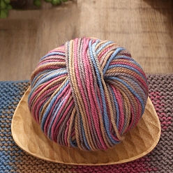 Темно-Розовый Шерстяная пряжа, для ручного вязания толстой нити, пряжа для вязания крючком, темно-розовыми, 0.3 мм, 120м/моток