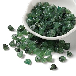 Green Acrylic Beads, Imitation Gemstone, Chip, Green, 8x6x4mm, Hole: 1.4mm