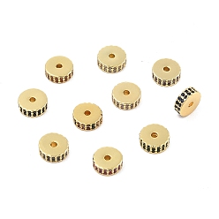 (52) Непрозрачная лаванда Стойки обшивки латунь микро проложить кубического циркония бусы, долговечный, без свинца и без кадмия, Плоский круглый / диск, реальный 18 k позолоченный, разноцветные, 7.5x3 мм, отверстие : 1.4 мм