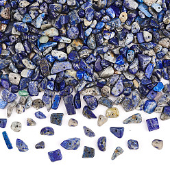 Lapis Lazuli 2 Strand Natural Lapis Lazuli Chip Bead Strands, 5~8x5~8mm, Hole: 1mm, about 31.5 inch