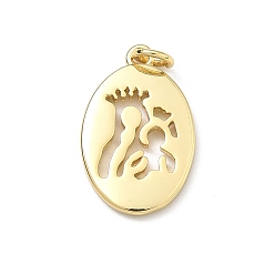 Human Латунные подвески, овальные амулеты, долговечный, без кадмия и без свинца, реальный 18 k позолоченный, человек, 20.5x13x2 мм, Перейти кольцо: 5x1 мм, внутренний диаметр: 3 мм
