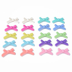 (52) Непрозрачная лаванда Непрозрачные акриловые бусины, бантом, разноцветные, 20x34x5.5 мм, отверстие : 1.8 мм, Около 435 шт / 500 г