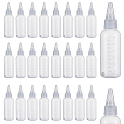 Прозрачный Пластиковые бутылки с дозатором из полипропилена, с 201 шариком из нержавеющей стали внутри, прозрачные, 3.45x12.3 см, емкость: 60 мл (2.03 жидких унций)