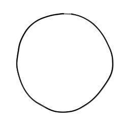 Черный Аксессуары для изготовления вощеного ожерелья, со штыковыми застежками из платиновой латуни, чёрные, 71x0.3 см