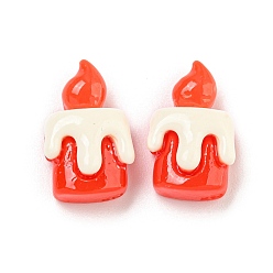 Другие Рождественская тема, непрозрачная смола, декодированные кабошоны, свеча, 16x10.5x6.5 мм