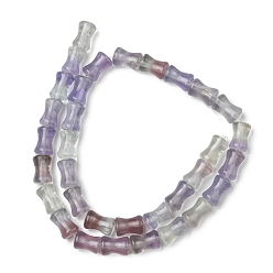 Fluorine Fluorite naturel chapelets de perles, baton de bambou, 12x8mm, Trou: 1.2mm, Environ 33 pcs/chapelet, 15.35'' (39 cm)