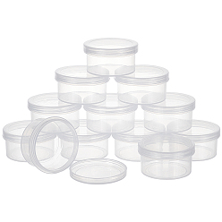 Прозрачный Контейнеры для хранения из полипропилена (пп), с завинчивающейся крышкой, для бисера, ювелирные изделия, мелкие предметы, колонка, прозрачные, 5.4x2.8 см, Внутренний диаметр: 4.7 cm