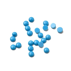 Синтетическая Бирюза Синтетических бирюзовый кабошон, Hlaf Round, 2x1 мм