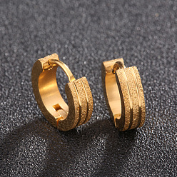 Золотой Круглое кольцо 201 серьги-кольца из нержавеющей стали, золотые, 9 мм