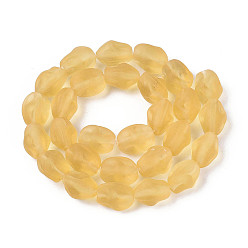 Светло-хаки Матовое ручное производство, самородки, светлый хаки, 13.5~14.5x9~11.5x9~11.5 мм, отверстие : 1.2~1.5 мм, около 27~28 шт / нитка, 14.17~14.96'' (36~38 см)