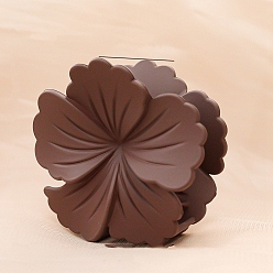 Кокосово-Коричневый Цветочные пластиковые заколки для волос с когтями, аксессуары для волос для женщин и девочек, кокосового коричневый, 75x80x45 мм
