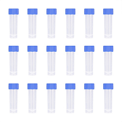 Clear Graduated Tube Plastic Bead Containers, with Lid, Clear, 5.85x1.7cm, Capacity: 5ml, 60pcs/box
