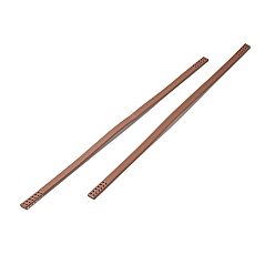 Camel Cowhide Leather Sew On Bag Handles, Bag Strap Replacement Accessories, Camel, 39x1x0.3cm, Hole: 1.5mm